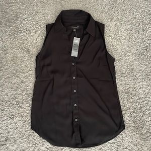 NEW Ann Taylor black sleeveless top